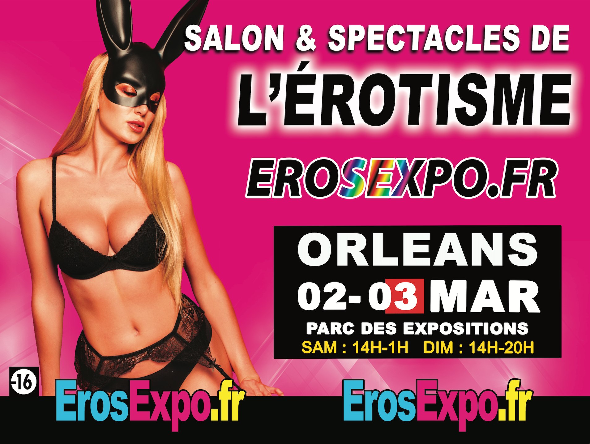 ÉrosExpo 2024 : L'Érotisme s'Empare du Parc des Expositions d'Orléans les 2 et 3 Mars !